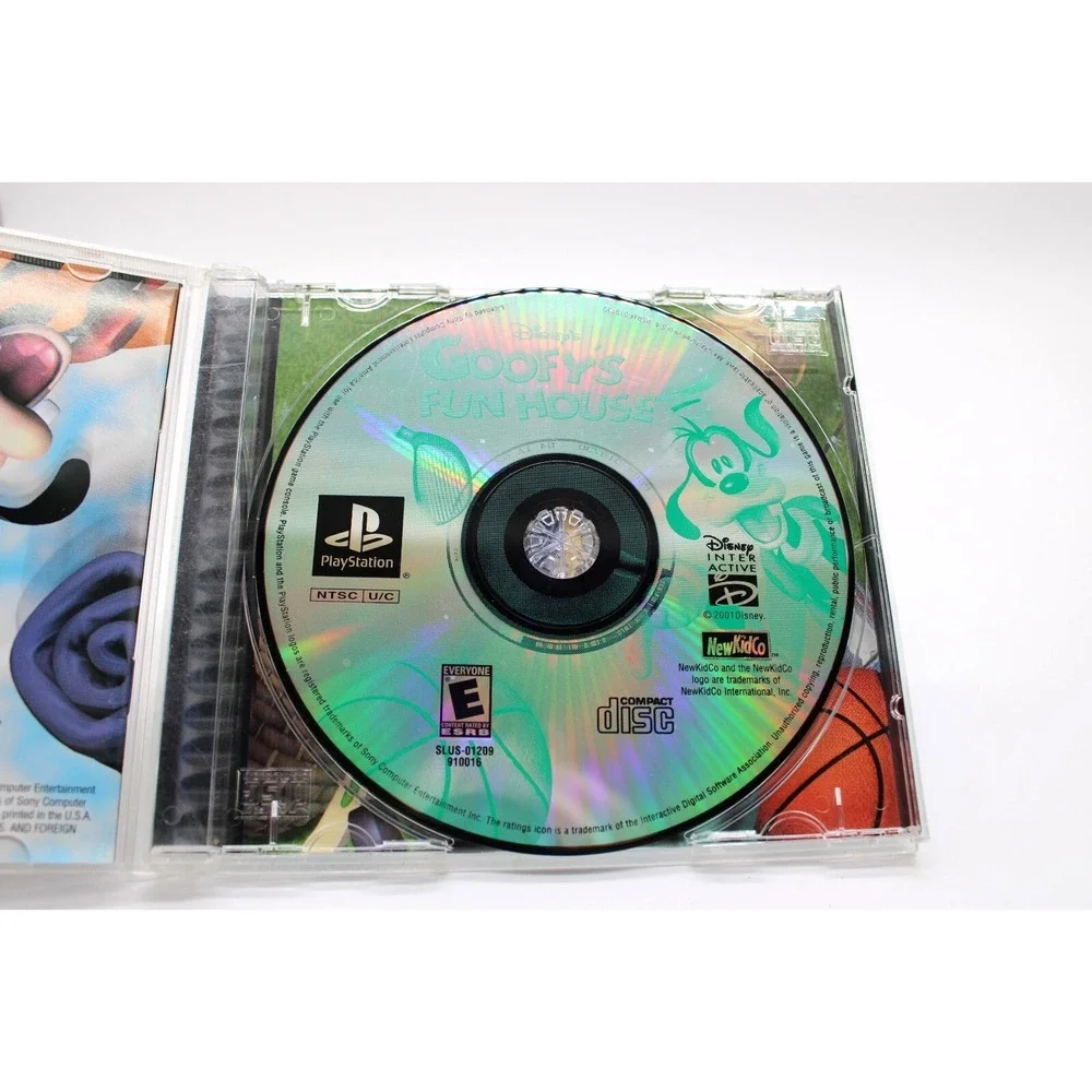 PS1 Disney's Goofy's Fun House (Sony PlayStation 1, 2001) w/ Manual + Reg Card